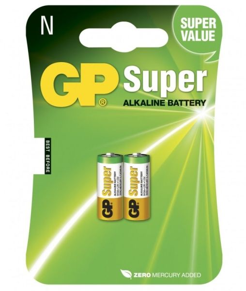 GP 910AU2 2Pack N Size Alkaline Battery 1.5v (AM5PA, MN9100, 910a